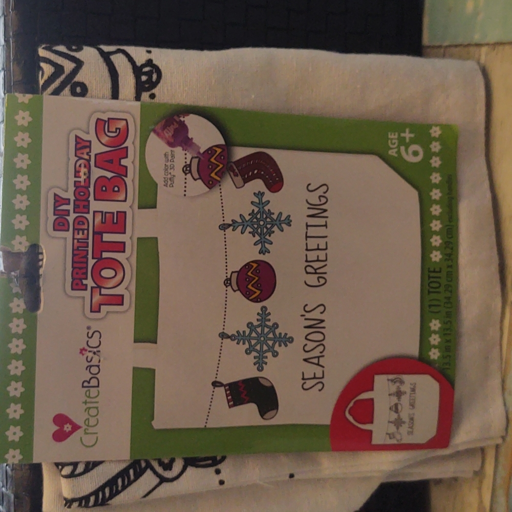 DIY Holiday tote bag ( tote only)